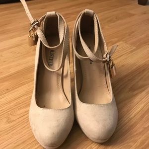 Just Fab Beige Pumps